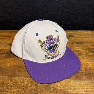 American Needle Tampa Bay Devil Rays MLB Baseball Cap Hat Cream Purple Snapback